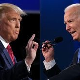 Former U.S. President Donald Trump, left, and President Joe Biden will debate June 27 at CNN's studios in Atlanta. Tax policy would be a good subject for them to discuss because individual tax changes that Trump pushed through when he was in office are set to expire in 2025. (Brendan Smialowski and Jim Watson/AFP via Getty Images/TNS)
