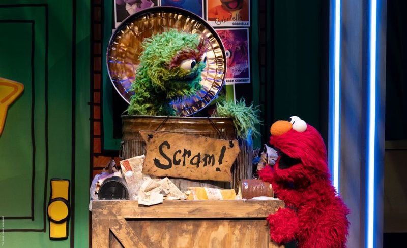 (l. to r.) "Sesame Street" characters Oscar the Grouch and Elmo are part of "Sesame Street: The Musical" at Center for Puppetry Arts in Atlanta from June 5-Aug. 4.