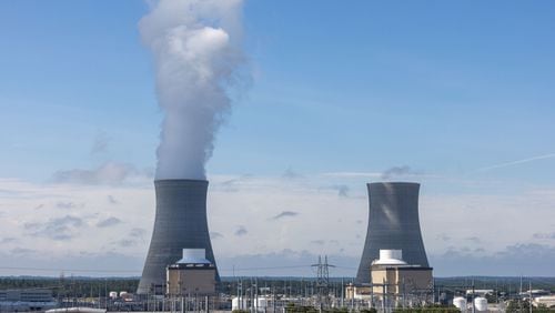 The second new nuclear unit at Plant Vogtle has entered commercial service, which brings the Georgia plant to 4 reactors,. In the photo, from left, views of Units 3 and 4 at Plant Vogtle, in Burke County near Waynesboro, Georgia, on July 31, 2023. (Arvin Temkar/The Atlanta Journal-Constitution/TNS)