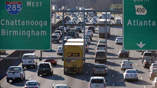 Completion of the new I-285 interchange at Ga. 400 is expected to be delayed at least until the end of 2020. TAYLOR CARPENTER/AJC