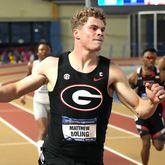 Former UGA sprint star Matthew Boling (shown here during an indoor meet in 2022) finished eighth in the finals of the 400 meters at the U.S. Olympic track and field trials Monday.