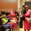 During the recent production of "The Preacher's Wife" at the Alliance Theater, visitors were treated to an exhibition of hats worn by women of the King Family. Image credit: Alliance Theater.