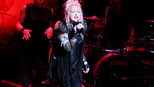 Cyndi Lauper performed songs from her new "Detour" album at Symphony Hall, but didn't neglect her hits. Photo: Melissa Ruggieri/AJC