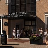 A rendering of the exterior of Cafe Momentum, set to open in downtown Atlanta this fall.  / Courtesy of Cafe Momentum