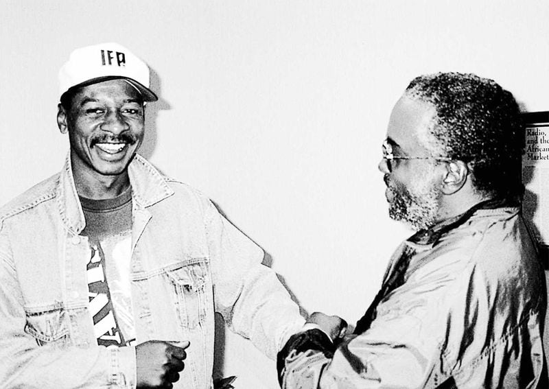 Robert Townsend chats with WIGO Radio personality Ralph from Ben Hill  circa 1994. 
