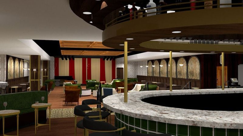 Roaring Social speakeasy, which will be known as RoSo Treasury, is set to open in downtown Decatur by the end 2024. / Rendering courtesy of The 2nd Star Group