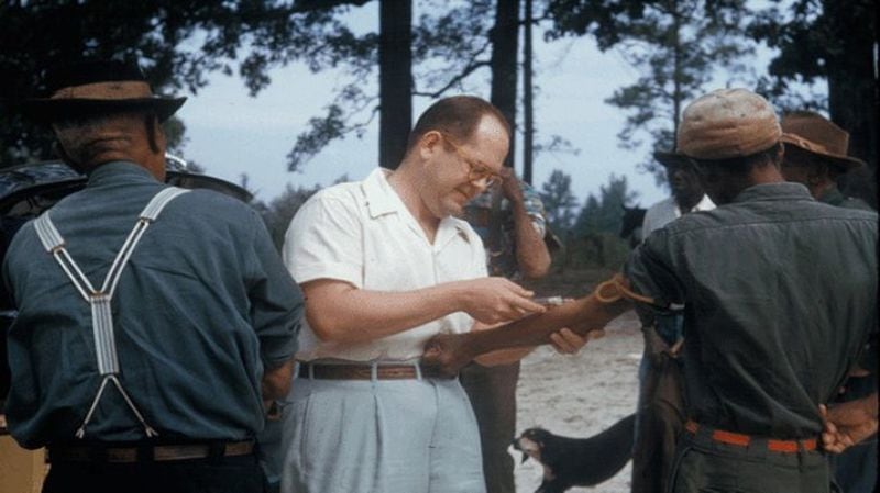 Participants in the Tuskegee syphilis study. National Archives