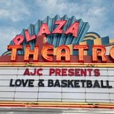 The marquee for UATL's screening of "Love and Basketball" outside of Plaza Theater.