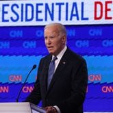 President Joe Biden (above) debated former President Donald Trump in Atlanta on Thursday.
