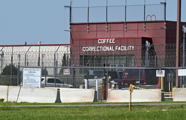  Exterior of Coffee Correctional Facility, 1153 N. Liberty St., Nicholls, GA 31554, Saturday, August 19, 2023. (Hyosub Shin / Hyosub.Shin@ajc.com)