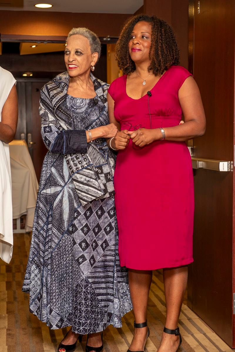 Johnnetta Cole and Tayari Jones at the Class of '91's 25th class reunion.