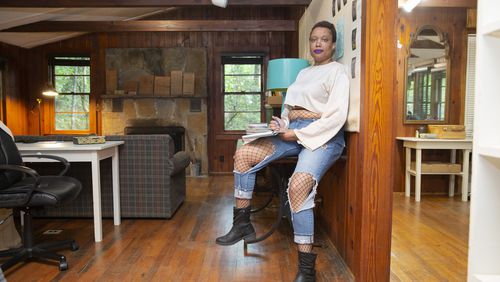 Constance Collier-Mercado at the Hambidge Center in Northeast Georgia where she was selected for a residency as a Fulton County Distinguished Fellow.